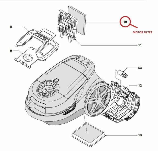 Фильтр предмоторный Пылесоса PHILIPS 432200039100